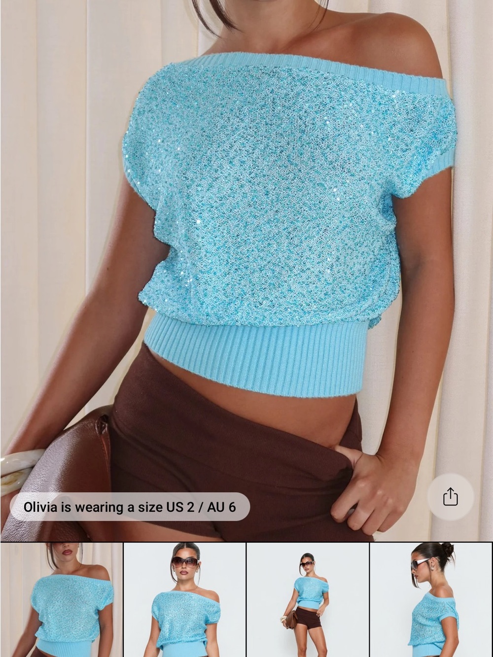 Princess Polly Marysa sequin top